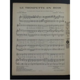 SCOTTO Vincent Le Trompette en Bois Chant Piano 1924