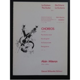 MITERAN Alain Choreos 4 pièces pour Guitare 1982
