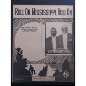 WEST Mc CAFFREY RINGLE Roll on Mississippi Chant Piano 1931