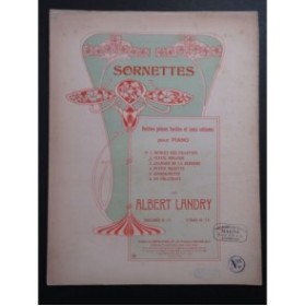 LANDRY Albert Sornettes No 2 Piano 1905