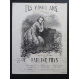 THYS Pauline Tes vingt ans Chant Piano ca1860