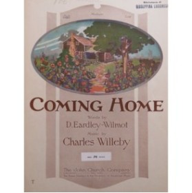 WILLEBY Charles Coming Home Chant Piano 1914