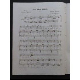 ARNAUD Étienne Les Yeux Bleus Chant Piano ca1850
