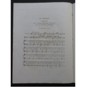 DE BEAUPLAN Amédée Le Pardon Chant Piano ca1840