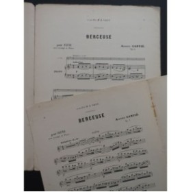 CANTIÉ Auguste Berceuse op 5 Flûte Piano 1891