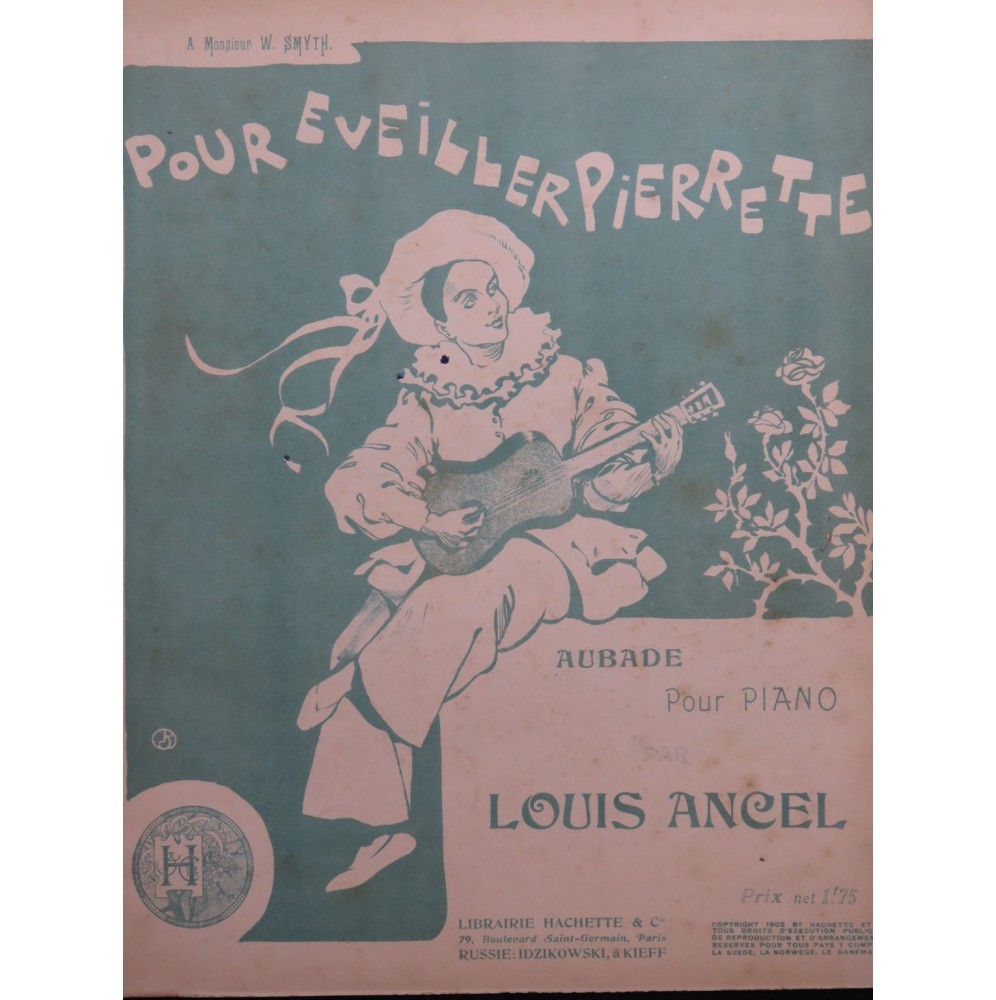 ANCEL Louis Pour éveiller Pierrette Piano 1902