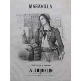 COQUELIN A. Maravilla Chant Piano 1847