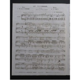 VIMEUX Joseph Le vagabond Nanteuil Chant Piano ca1840