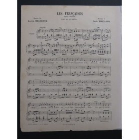 BOUILLON Émile Les Françaises Chant Piano ca1880