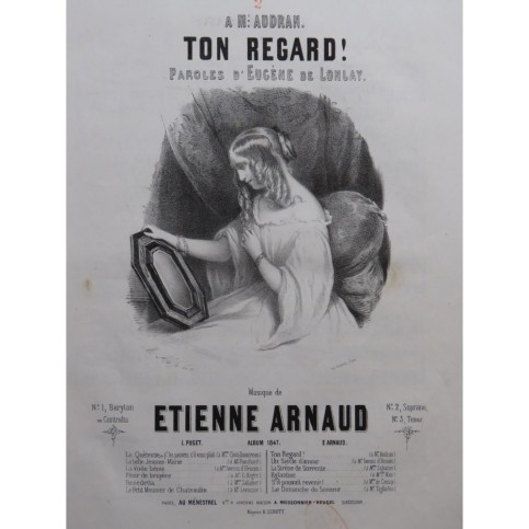ARNAUD Étienne Ton Regard Chant Piano 1847