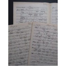 SAINT-SAËNS Camille Fugue Manuscrit Violon Alto Violoncelle 1922