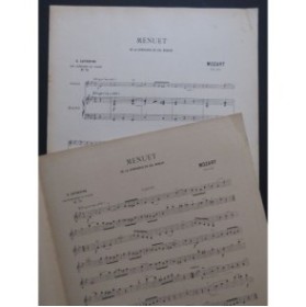 MOZART W. A. Menuet de la Symphonie en Sol mineur Violon Piano 1921