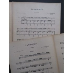 MONDONVILLE Jean-Joseph Tambourin Violon Piano 1910