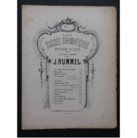RUMMEL Joseph Les Noces de Jeannette Piano 4 mains ca1869