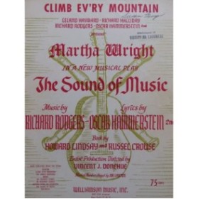 RODGERS Richard Climb Ev'ry Mountain Chant Piano 1959