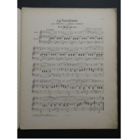 MARCHESI Mathilde 24 Vocalises pour Soprano ou Mezzo Soprano Chant Piano ca1880