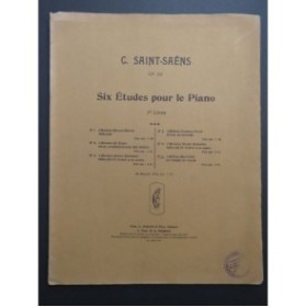 SAINT-SAËNS Camille Etude No 6 pour le Piano ca1900