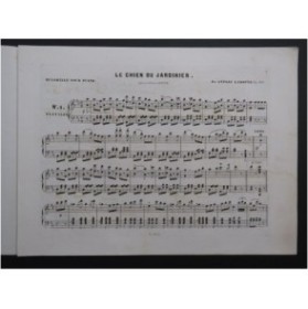LAMOTTE Anthony Le Chien du Jardinier Quadrille Piano ca1855