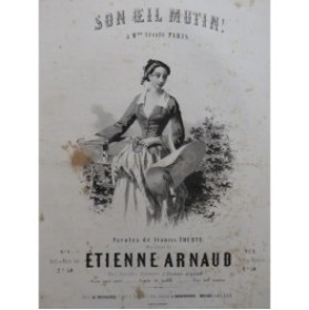 ARNAUD Étienne Son œil mutin Chant Piano ca1860