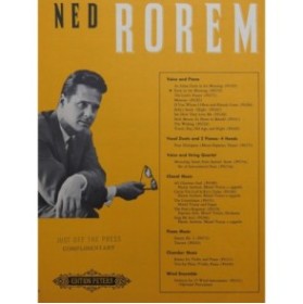 ROREM Ned Early in the Morning Chant Piano 1958