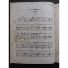 DE BEAUPLAN Amédée Le meilleur refrain Chant Piano ca1830