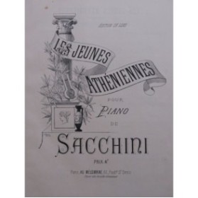 SACCHINI Les Jeunes Athéniennes Piano ca1900