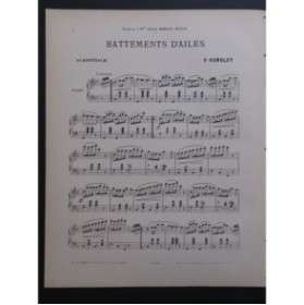 HUMBLOT P. Battements d'ailes Piano