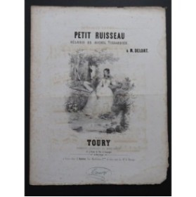 TOURY Petit ruisseau Chant Piano ca1840