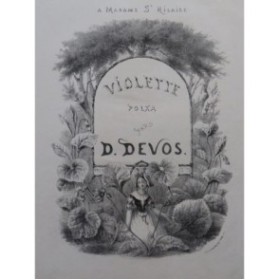 DEVOS Désiré Violette Piano ca1845