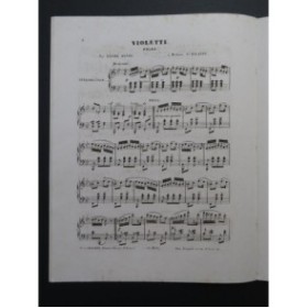 DEVOS Désiré Violette Piano ca1845