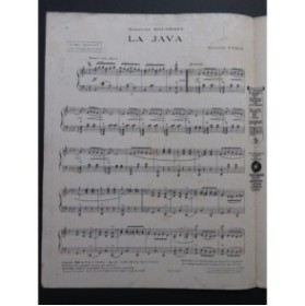 YVAIN Maurice La Java Piano 1922