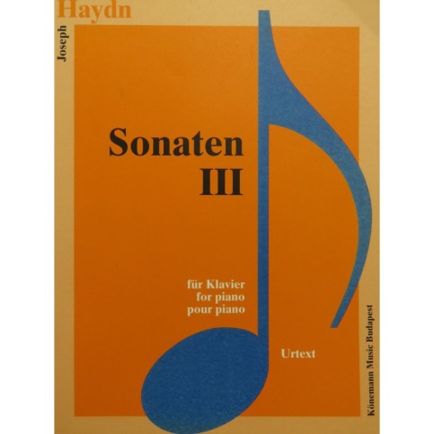 HAYDN Joseph Sonaten Sonates Volume 3 Piano 1995