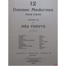 FERVYS Nax 12 Danses Modernes Piano