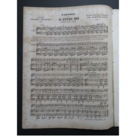LEDUC Alphonse Parodie de Si j'étais Roi A. Adam Chant Piano 1853