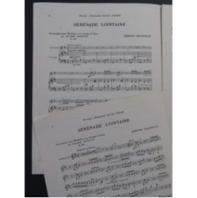 FILIPPUCCI Edmond Sérénade Lointaine Dédicace Piano Mandoline 1901