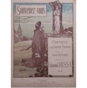 MISSA Edmond Souvenez vous Chant Piano ca1895