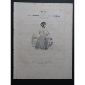 DE FLOTOW F. Maria Chant Piano ca1840