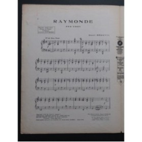 MORETTI R. Raymonde Piano 1926