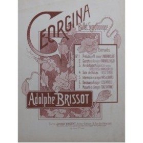 BRISSOT Adolphe Songe d'Automne Piano