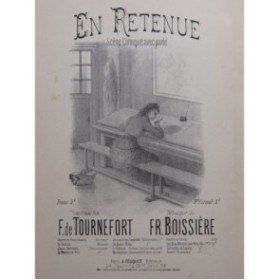 BOISSIÈRE Frédéric En retenue Chant Piano ca1880