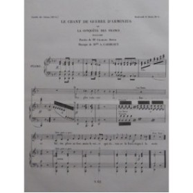 CARBEAUT A. Le chant de guerre d'Arminius Chant Piano ca1830