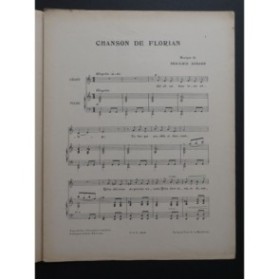 GODARD Benjamin Chanson de Florian Chant Piano 1926