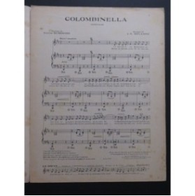 DELABRE L. G. Colombinella Chant Piano 1921