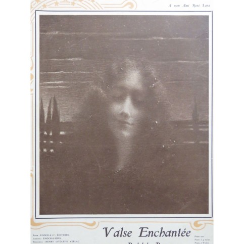 BERGER Rodolphe Valse Enchantée Piano 1902
