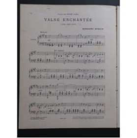 BERGER Rodolphe Valse Enchantée Piano 1902