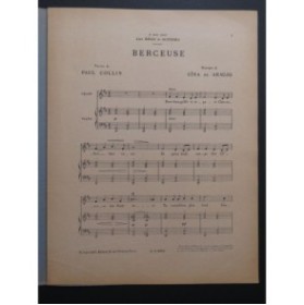 DE ARAUJO Gina Berceuse Chant Piano ca1924