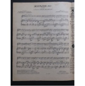 MESSAGER André Rondeau Chant Piano 1928