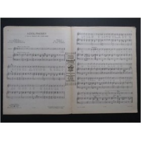 PARÈS Ph. et VAN PARYS G. Adolphine Chant Piano 1927