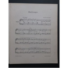 VAN GAEL Henri Badinage Piano ca1900