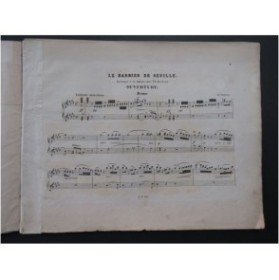 ROSSINI G. Le Barbier de Séville Ouverture Piano 4 mains ca1865